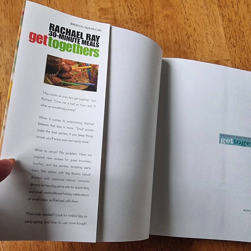 Food Network Rachael Ray Get Togethers Cookbook - 30-Minute Meals - Picture 5 of 5